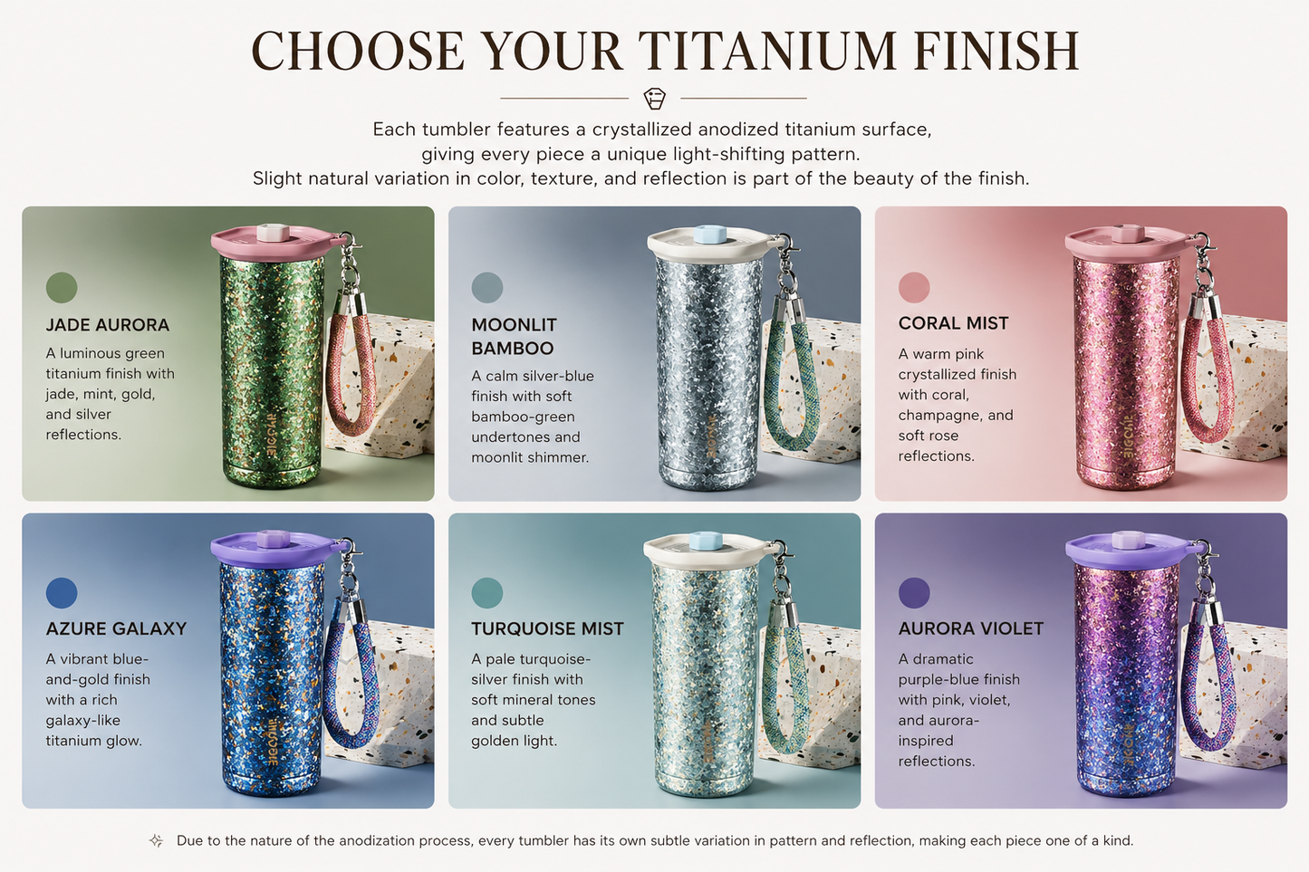 Pure Titanium Galaxy Straw Tumbler