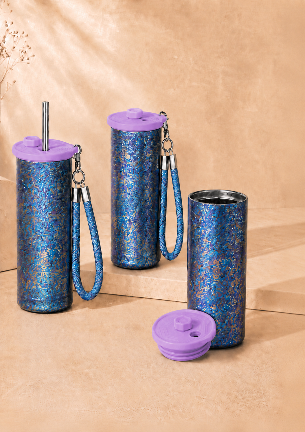 Pure Titanium Galaxy Straw Tumbler
