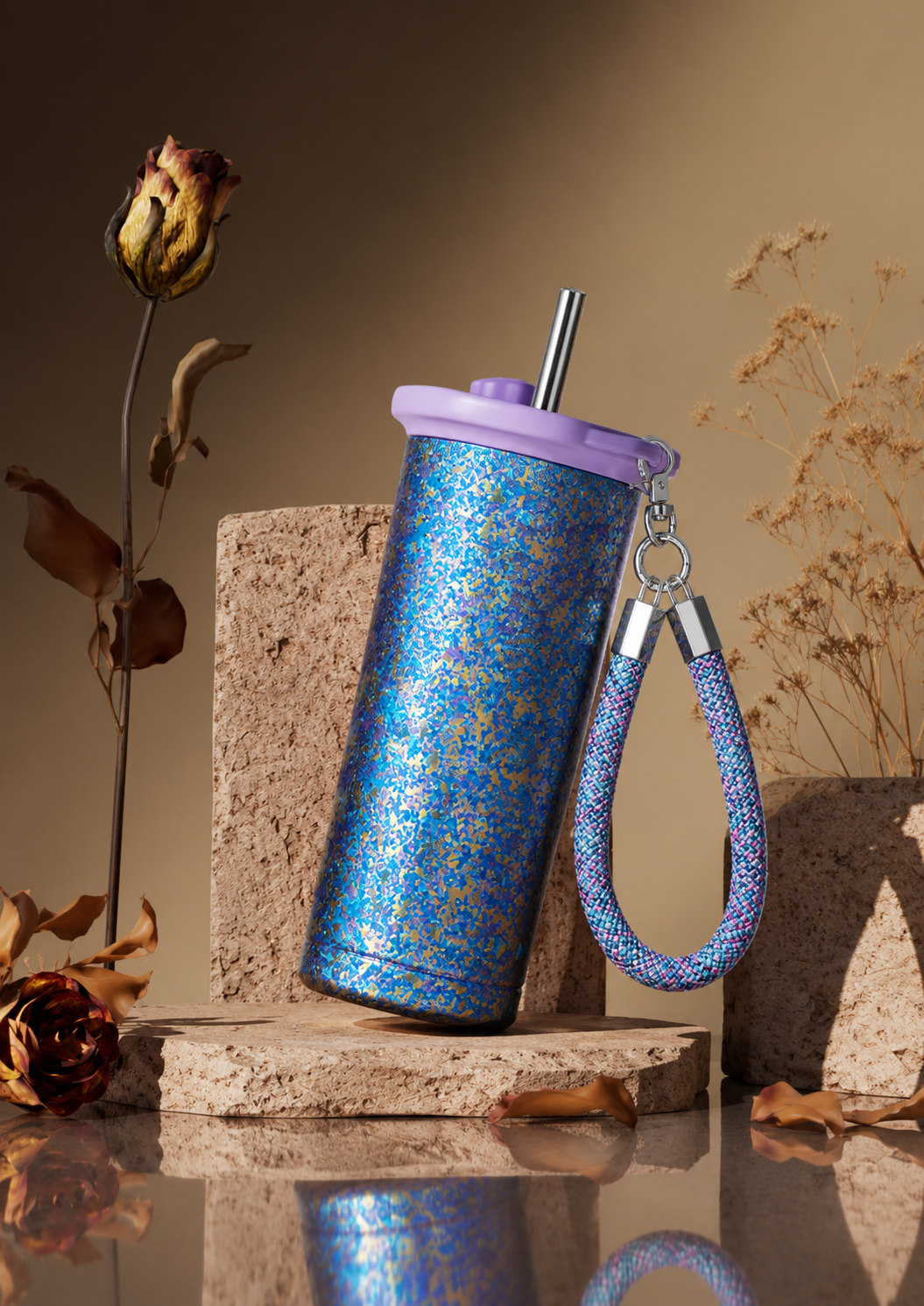Pure Titanium Galaxy Straw Tumbler