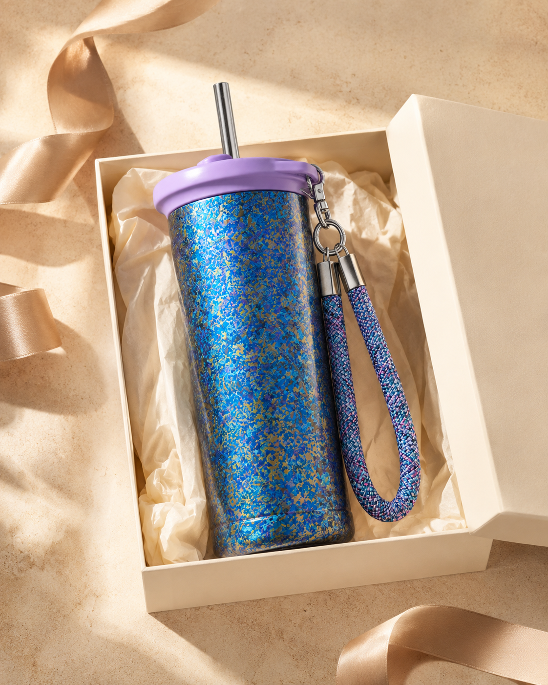 Pure Titanium Galaxy Straw Tumbler