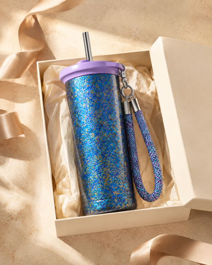 Pure Titanium Galaxy Straw Tumbler