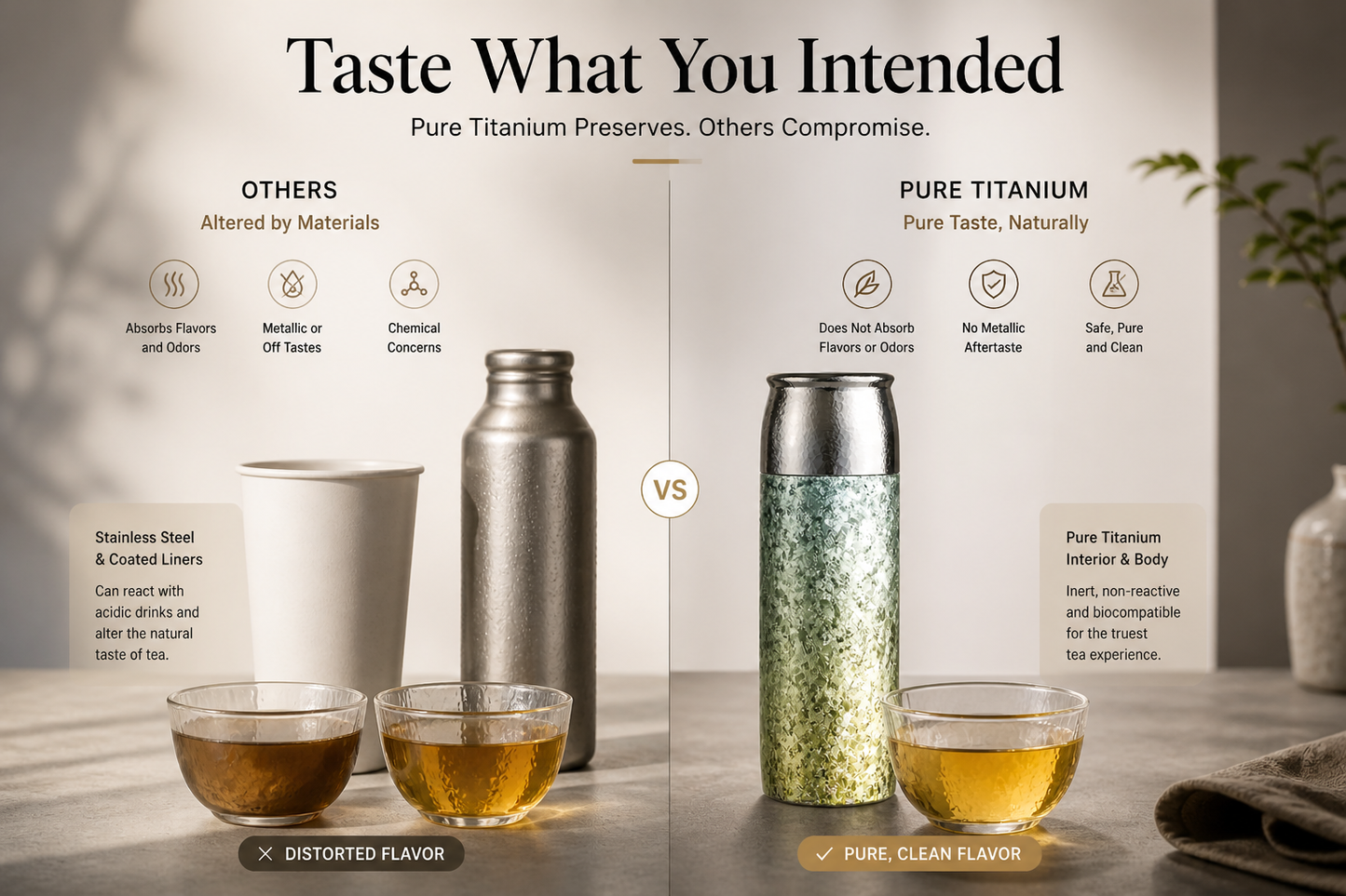 Anodized Titanium Tea Thermos