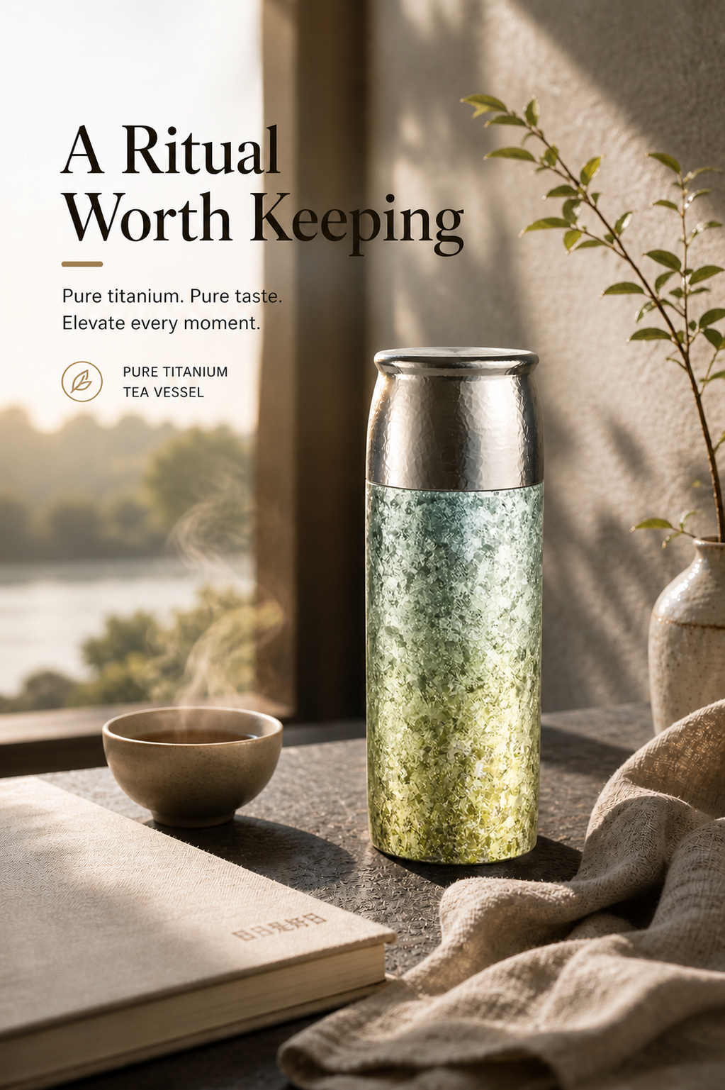 Anodized Titanium Tea Thermos