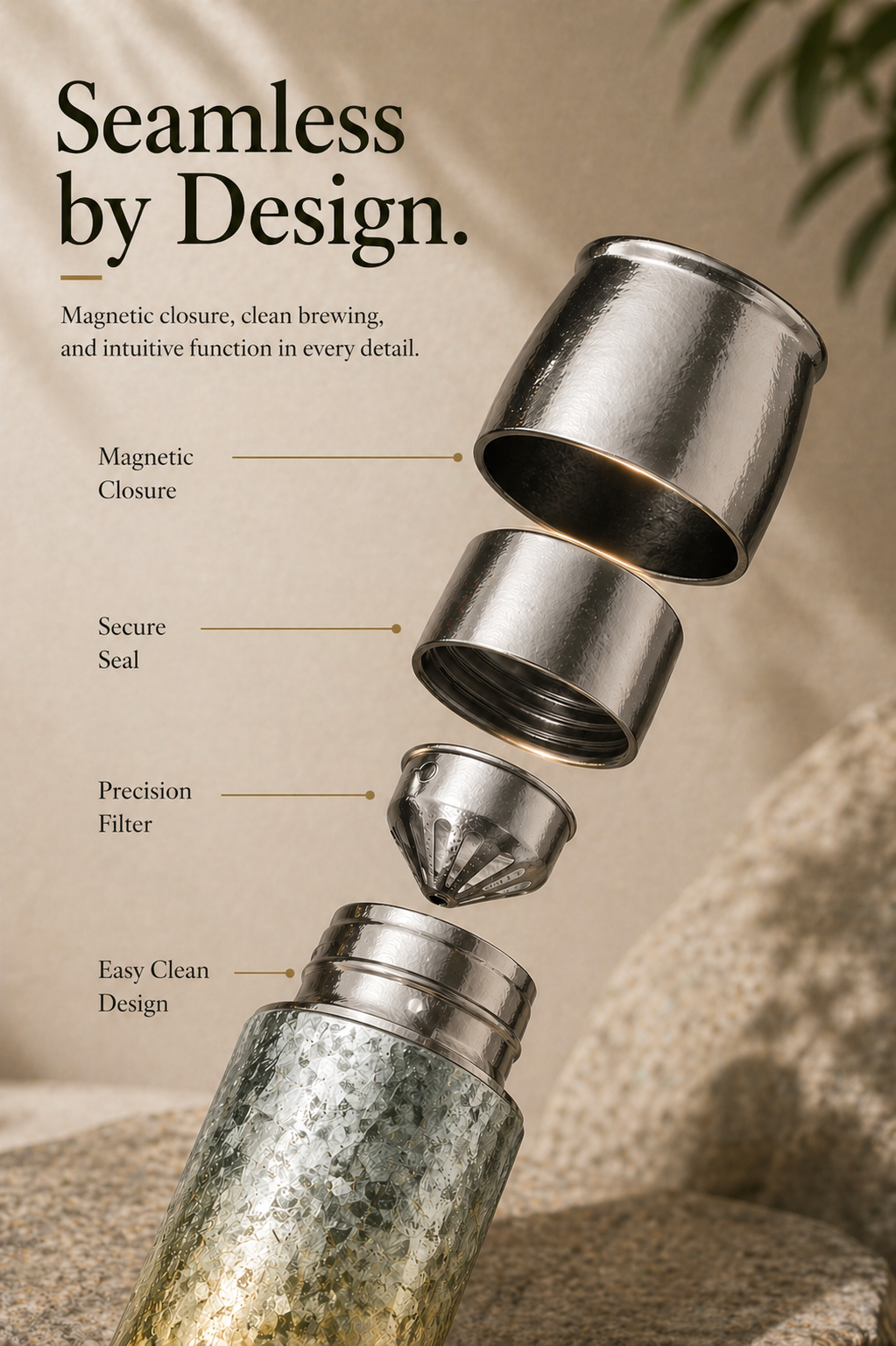 Anodized Titanium Tea Thermos