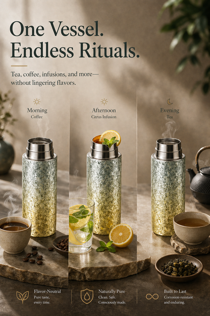 Anodized Titanium Tea Thermos